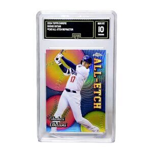 SHOHEI OHTANI 2024 TOPPS CHROME ALL ETCH REFRACTOR GEM MINT 10